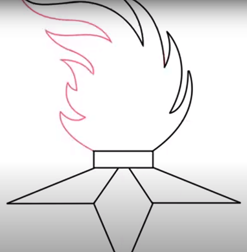 Вечный огонь рисунок карандашом