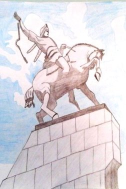 Салават Юлаев памятник рисунок