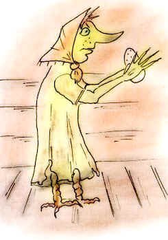 Болотная Кикимора поэтапно