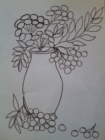 Рисование листьев клена