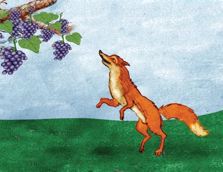 Лиса и виноград сказка Крылова