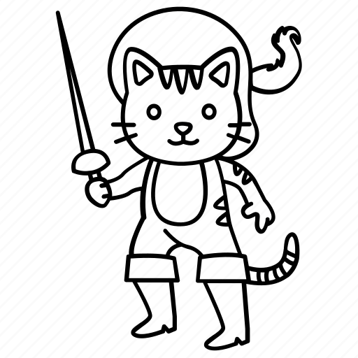 Кот в сапогах карандашом