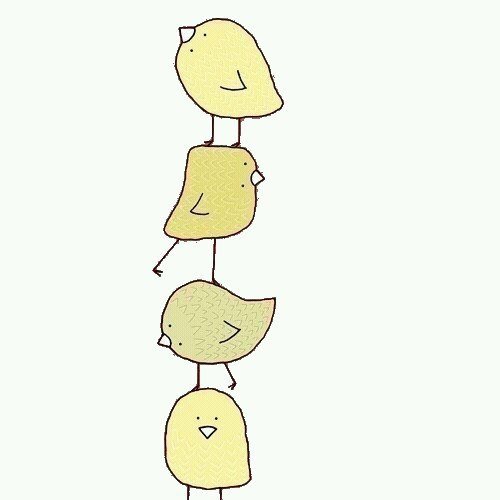 Легкие милые рисуночки желтые