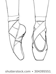 Пуанты раскраска для детей