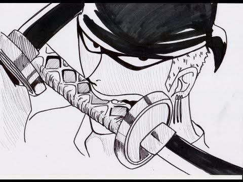 Зоро Ван Пис для срисовки