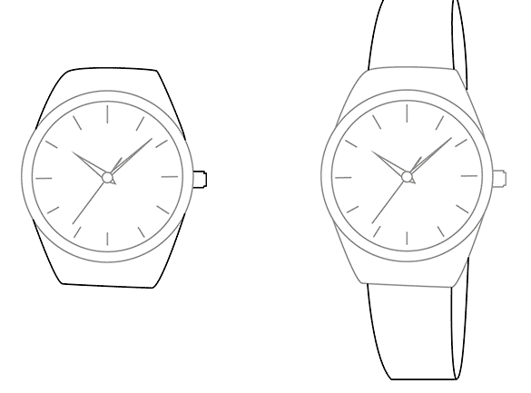 Часы наручные рисунок