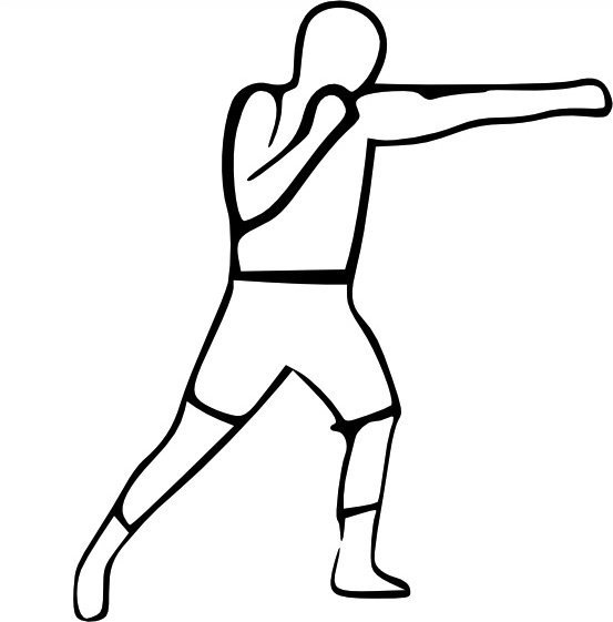 Лёгкий рисунок боксёра