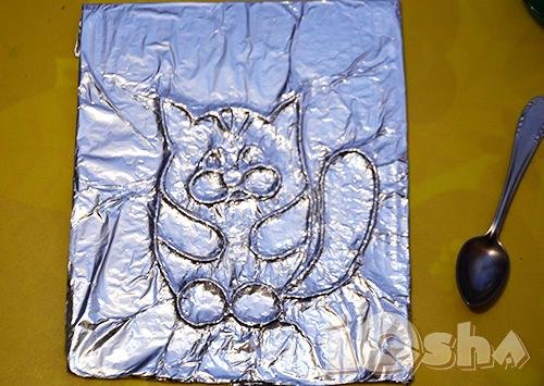 Рисование из фольги