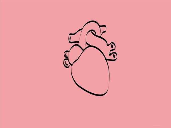 Легкий рисунок настоящего сердца