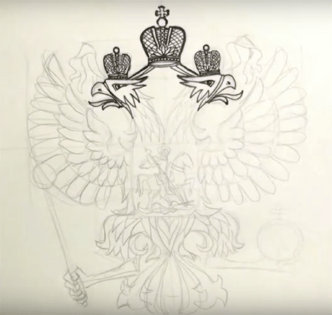 Герб России рисунок