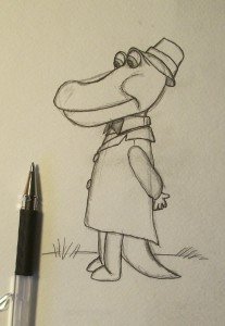 Рисунки для срисовки крокодил