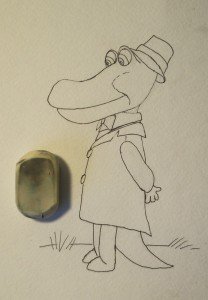 Раскраска Чебурашка Гена и Шапокляк