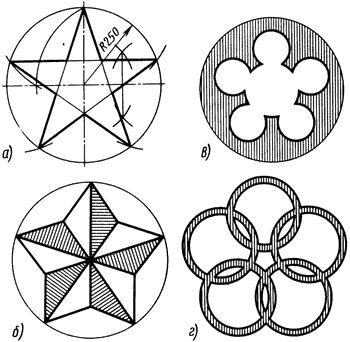 Орнамент в круге черчение