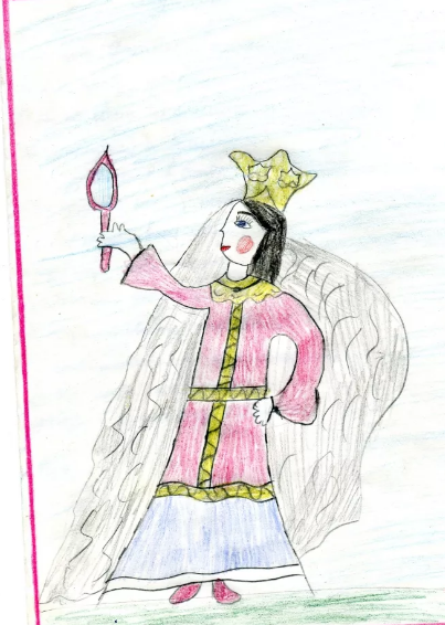 Рисунок к сказке сказка о мертвой царевне и 7 богатырях