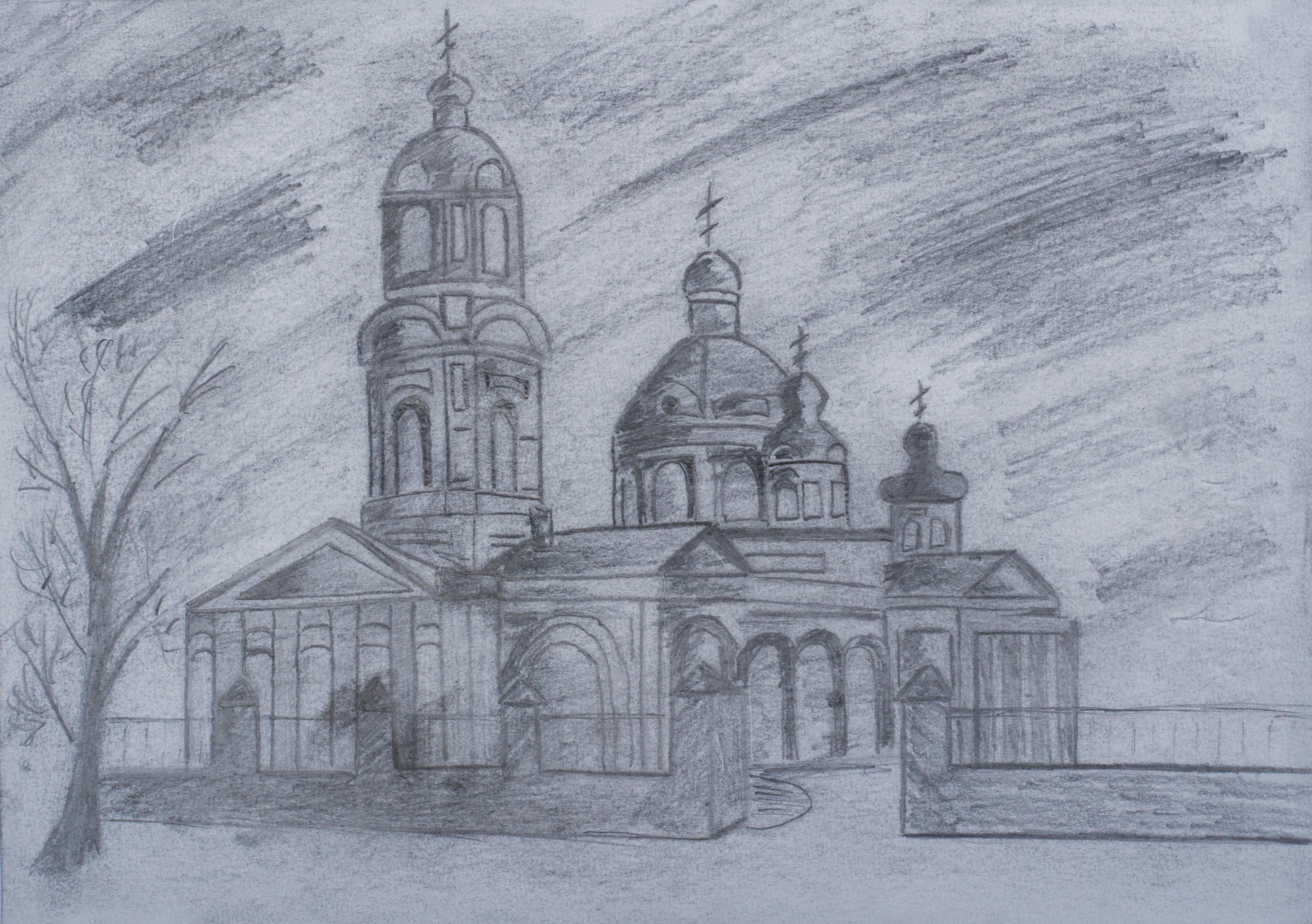 Курск Вознесенский храм рисунки детей