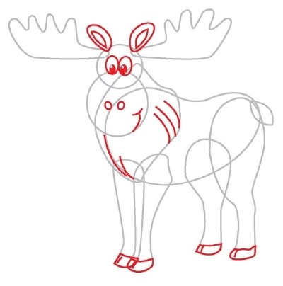 Лось карандашом