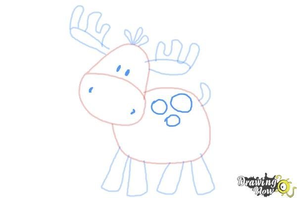 Рисунки лося для детей легкие (41 фото)