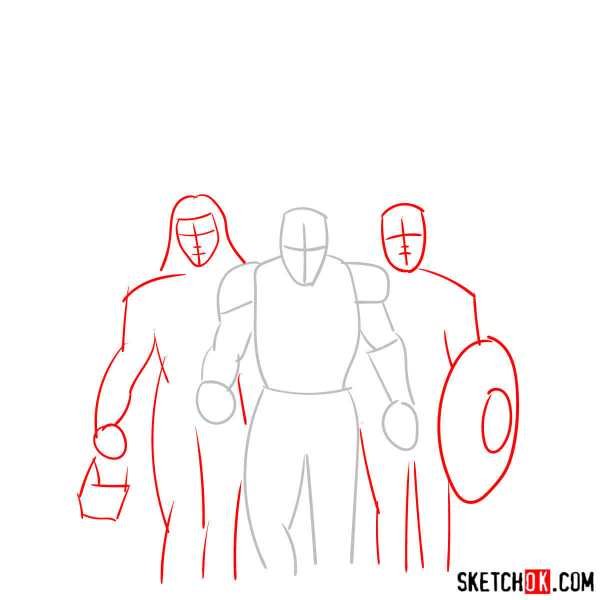 Марвел карандашом