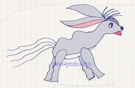 Конек горбунок Иван раскраска