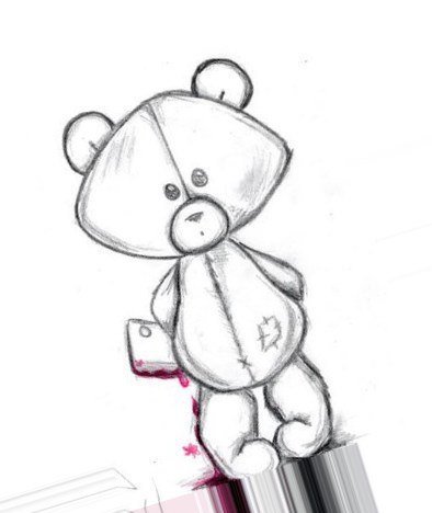 Рисунок бургера карандашом