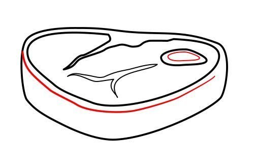 Мясо раскраска