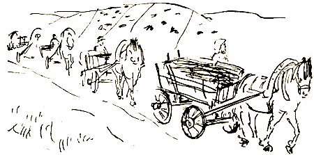 Иллюстрации мальчик на повозке