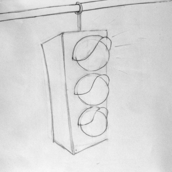 Светофор карандашом