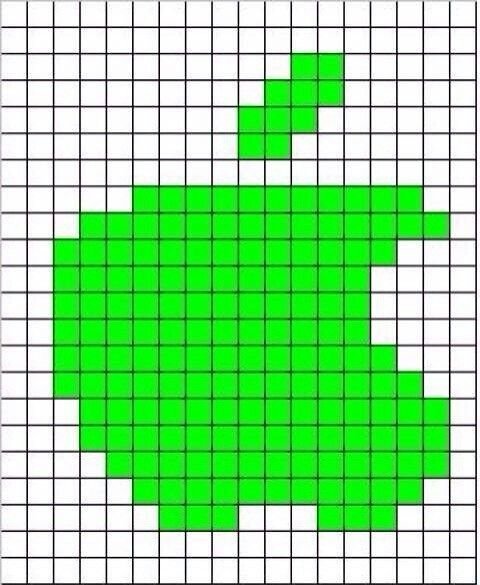 Рисунки по клеточкам в тетради