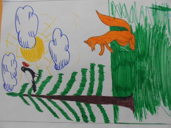 Басня Крылова ворона и лисица