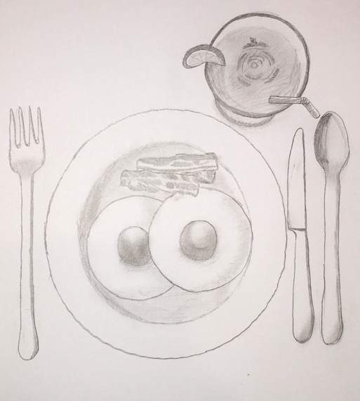 Завтрак карандашом