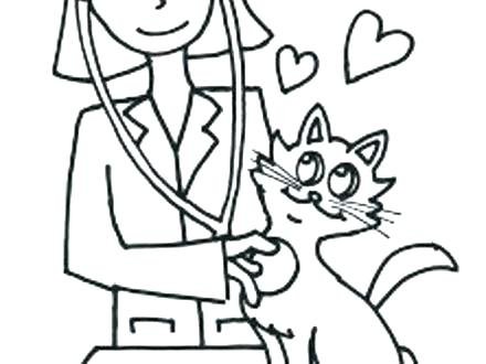 Раскраска ветеринар