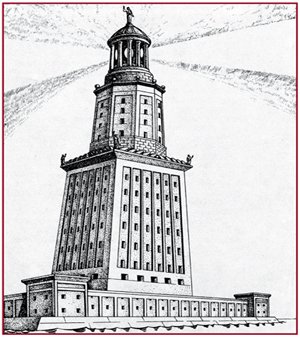 Фаросский Маяк чб