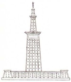 Нарисовать Фаросский Маяк