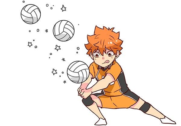 Хината волейбол для срисовки