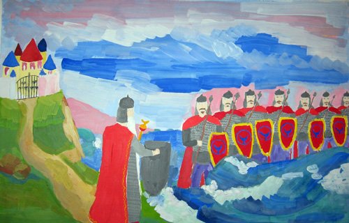 Иллюстрации к сказке о царе Салтане Пушкина 33 богатыря