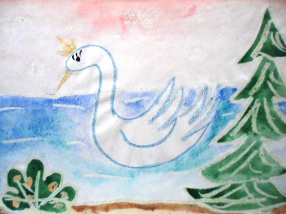 Рисование Царевна лебедь