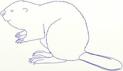 Бобер рисунки легкие (47 фото)