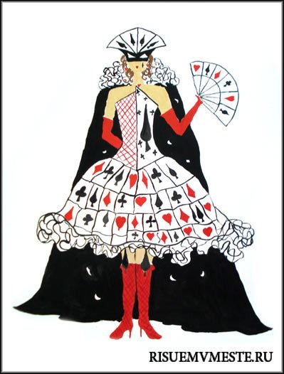 Эскиз костюма сказочного персонажа