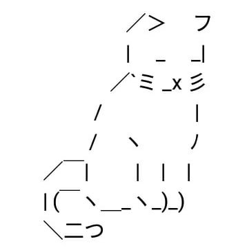 Кот из символов