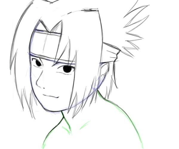 Рисунки Наруто персонажи Саске