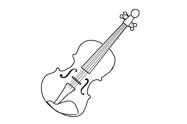Зарисовка скрипки