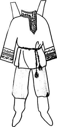 Сарафан раскраска