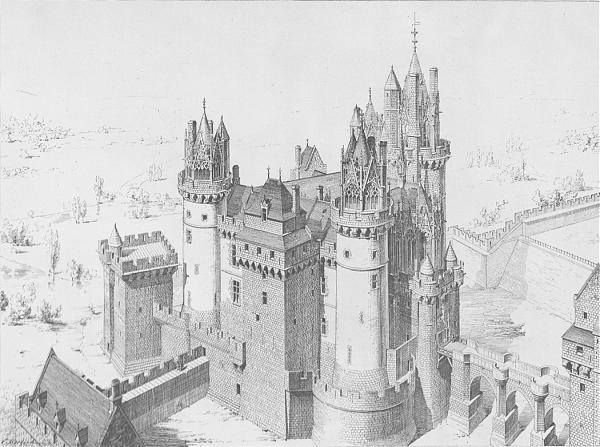 Готические замки средневековья рисунок