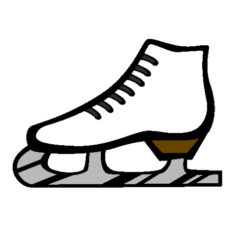 Коньки рисунок простой