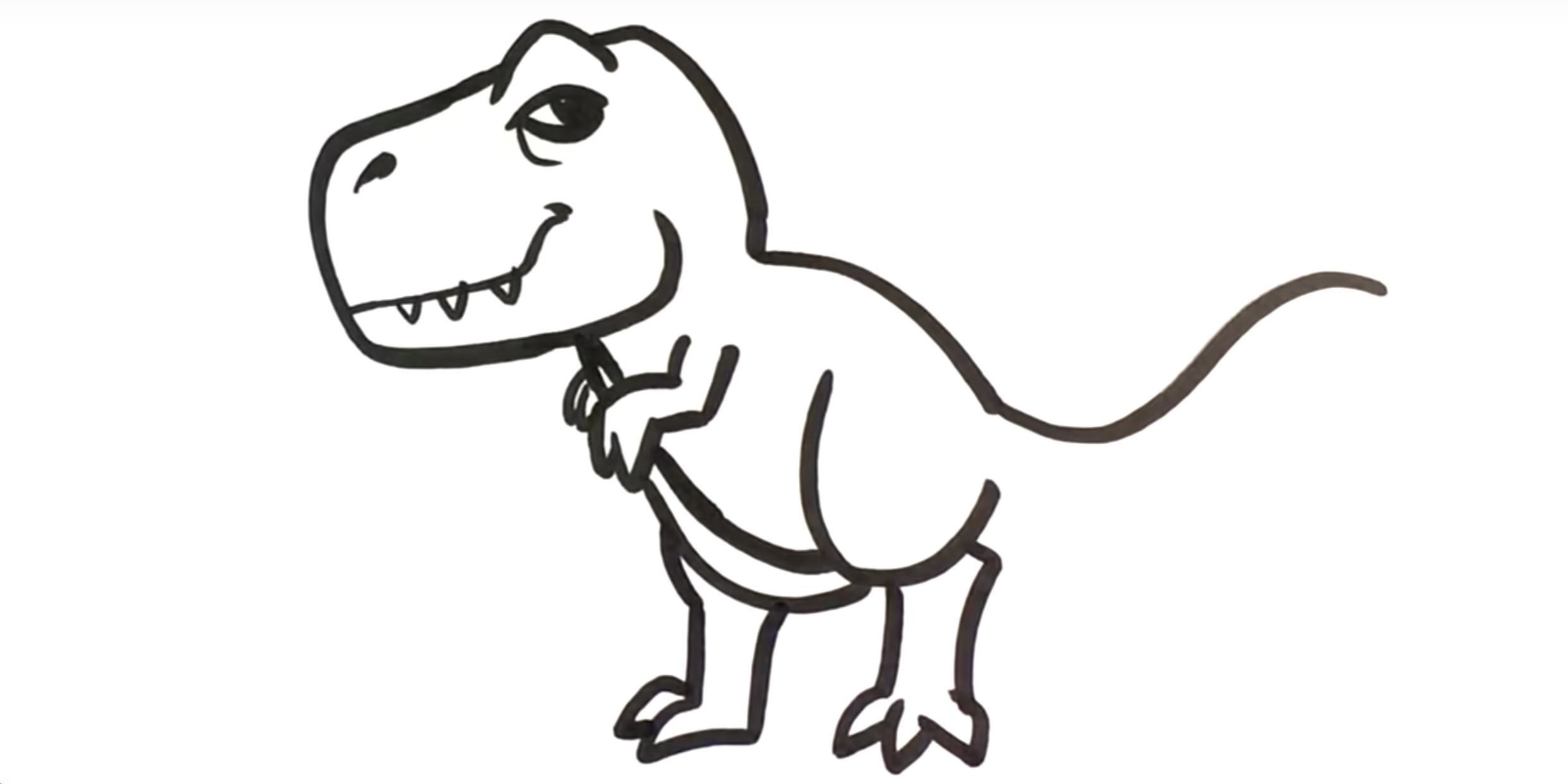 Тирекс динозавр рисунок для детей