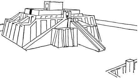 Зиккурат раскраска