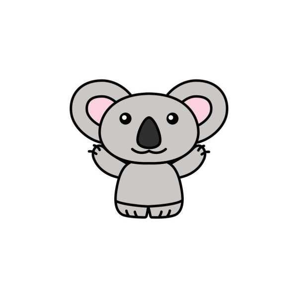 Коала для срисовки