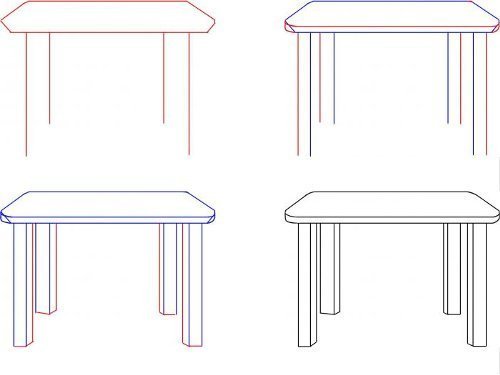 Нарисовать круглый стол