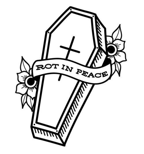 Гроб раскраска