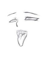 Ахегао рисунок карандашом